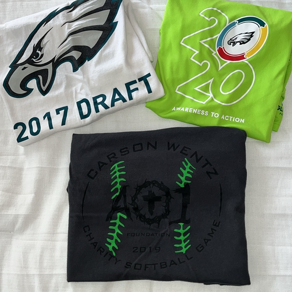 Men’s Philadelphia Eagles supporters 3 t-shirt bundle